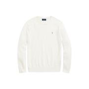 Hvid Cotton-Cashmere Crewneck Sweater