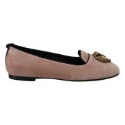 Elegant Pink Velvet Devotion Loafers