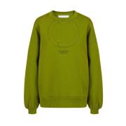 Crew-neck sweatshirt i teknisk bomuld