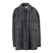 Uld og Mohair Overshirt Jakke