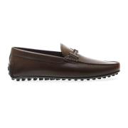 Brun læder loafers City Gommino