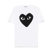 Logo Print T-shirt i Hvid