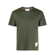 4 Bar Stripe Grøn Bomulds T-Shirt