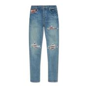 Jeans med patches