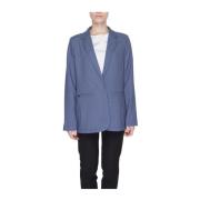 Forår/Sommer Kvinders Polyesterblanding Blazer