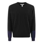 V-Neck Sweater med Farvedetalje