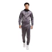 Grå Herre Tracksuit Hættetrøje Sporty Stil