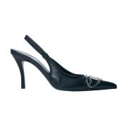 Nappa Læder Slingback Stiletto Pumps