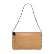 Karamel Faux Læder Minimalistisk Clutch