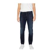 Sort Bomuld Stretch Jeans