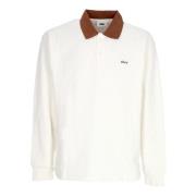 Hvid Fleece Polo Skjorte