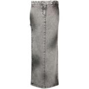 Stonewashed Denim Nederdel