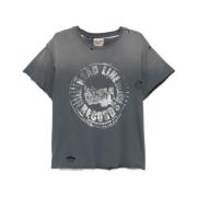 Slidt Grafisk Print T-shirt