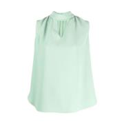 Mintgrøn Cut-Out Bluse