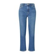 Mørkeblå Flare Jeans