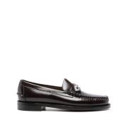 Bordeaux Læder Slip-On Penny Loafers