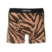 Zebra-Print Boxer med Logo Elastik