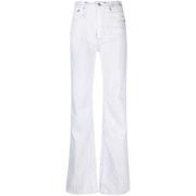 Sprækkede Wide-Leg Jeans