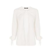 Silke Tie-Front Top med V-hals