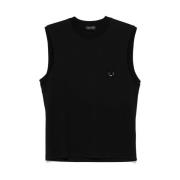 Sort Crew Neck Sleeveless Top