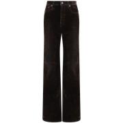 Flocked Brown Jane Jean