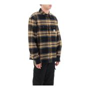 Flannel Check Skjorte med Logo Patch