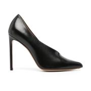 Sort Læder Asymmetriske Pumps