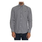 Stribet Button-Down Bomuldsskjorte