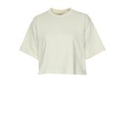 Ribbet hals Oversized T-shirt