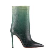 Crocodile Gradient Heel Boots