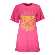 Kortærmet Rund Hals T-Shirt Pink