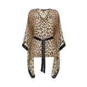 Leopard-Print Kaftan Kjole