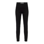 Leggings med logo patch