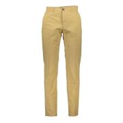 Beige Slim Fit Bukser med Logo