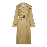 Regnbestandig trenchcoat i beige