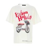 Klassisk Hvid Bomulds T-shirt