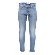 Blå Denim Jeans Slim Fit 5-Lomme