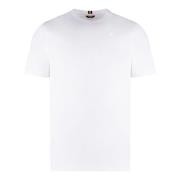 Bomuld crew-neck T-shirt med logo