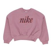 Sød Fleece Crewneck Sweatshirt Blomme