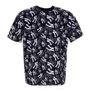 Yankees All Over Print Tee Sort/Hvid