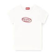 Cut-Out Logo Bomuld T-shirt