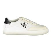 Sporty hvide sneakers med kontrastdetaljer