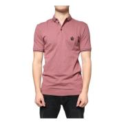 Krone Broderi Polo Shirt Pink