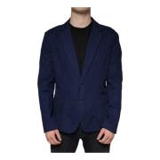 Blå Kjolefrakke Blazer Slim Fit