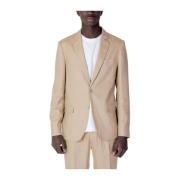 Beige Linned Blazer