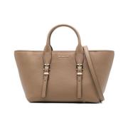 Beige Shopper Taske til Kvinder