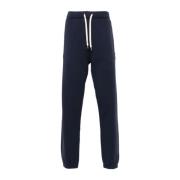 Navy Blue Bomuld Sporty Bukser