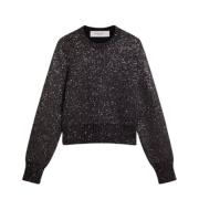 Pailletbesat Cropped Sweater Journey Collection Sort