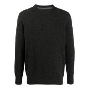 Sort Silke-Uld Sweater