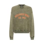 Vintage Universitetsstil Sweatshirt